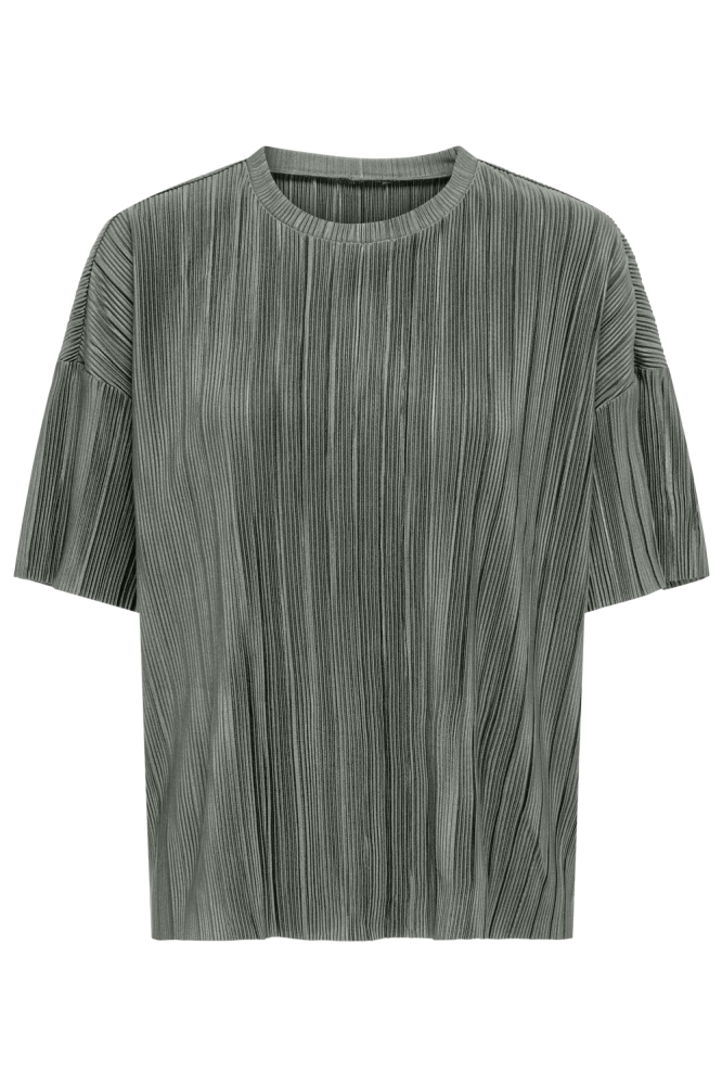 ONLRAVENNA S/S PLISSE TOP NOOS JRS 15318506 AGAVE GREEN
